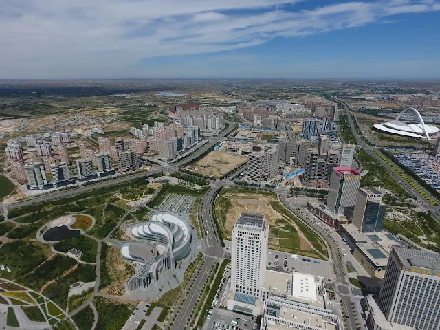 Ordos ghost city Kangbashi empty streets China